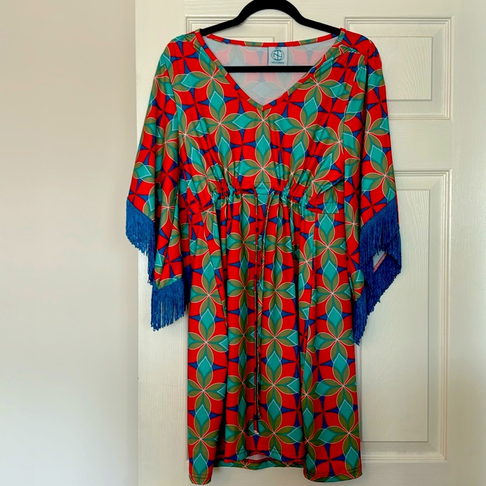 Vibrant dress that is so fun to wear out!